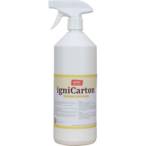 Pulvérisateur d’ignifugeant pour carton et papier format 1L - 1L = 4,5m2 de carton ignifugé – Référence Ignicarton