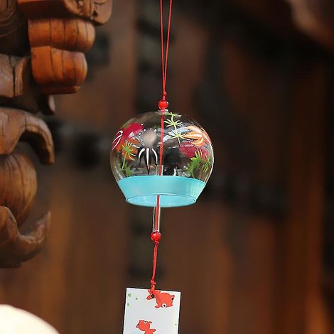 Carillons éoliens en verre Edo Furin japonais, clochettes, décorations pour anniversaire, Noël et maison (1/5)