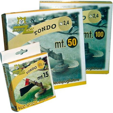 Filo In Nylon Per Decespugliatori Tondo d. 4,0 Conf. 1 Rotoloi da 50Mt