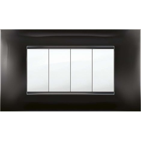PLACCA MIVIDA PLANA NERO  4P