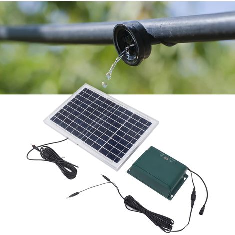 Dispositif d'arrosage automatique, système d'irrigation goutte à goutte, programmateur d'arrosage solaire (1/5)