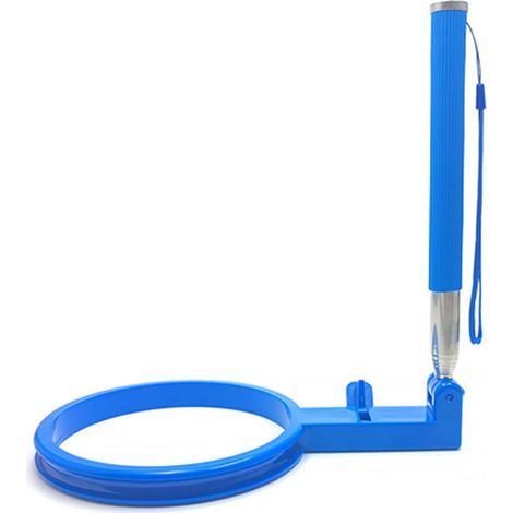 Ramasse-crotte Collecteur de déchets canins avec manche télescopique Récupérateur de crottes de chien - Pour promenades en extérieur, parcs, aventures, sorties, voyages (1/5)