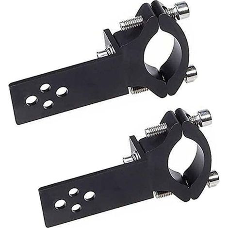 Set di 2 morsetti per forcella da moto - montaggio orizzontale/verticale - montaggio per striscia LED - (1/5)