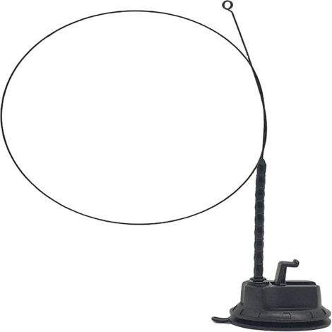 Baguette pour chat flexible en acier 89 cm, support et tête de rechange, 2 en 1 mains libres et à main (1/5)