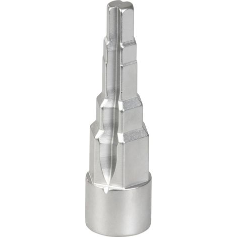 Schlüssel Strend Pro Premium UNI-RA1, Stufenschlüssel für Heizkörperverschraubungen 10-12-13-16-20 mm, Aufnahme für 1/2" Ratsche