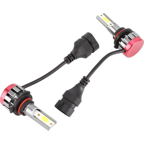 Ampoules de phares antibrouillard vert citron 30 W EV19 9005/HB3, 3000 lm, avec boîtier en alliage d'aluminium (1/5)