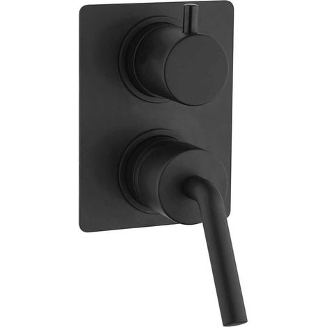 Miscelatore doccia incasso con deviatore nero opaco serie Lumos di Jacuzzi Rubinetteria (1/2)