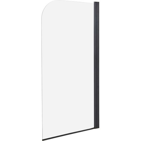 Badewannenaufsatz LAPAN 140 x 80 cm Schwarz