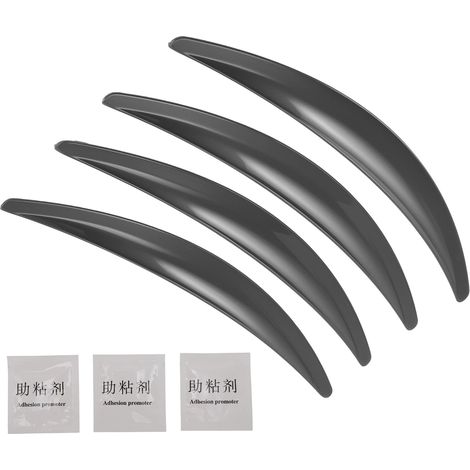 4 pcs Garde-Boue Extensions d'ailes pour Model 3, Fender pour Auto Bandes Protection ABS, élargisseurs d'ailes de Voiture Auto-adhésives, Gris (1/5)