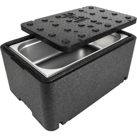 Thermobox, recipiente térmico con tapa para alimentos y medicamentos, 600x400x296 mm, GN1/1, 48 L.