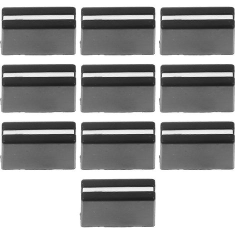 10 capuchons de rechange pour faders de console de mixage-2.00X1.50X0.90CM-Black