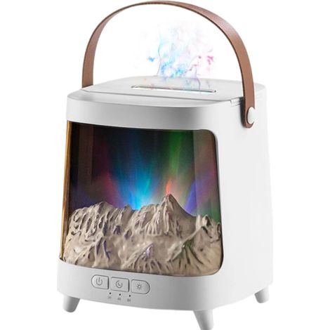 Diffusore di fiamma - Umidificatore effetto camino, luce LED che cambia colore, diffusore di oli essenziali da 200 ml  Telecomando, dispositivo silenzioso per aromaterapia, regalo ideale per la casa