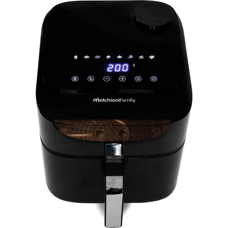 Melchioni 118340037 Friggitrice ad aria 6,5 L 1700 W 8 programmi Display Touch colore Nero (1/5)