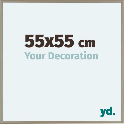 yd. - Cadre photo 55x55 - Champagne - Aluminium - Kent