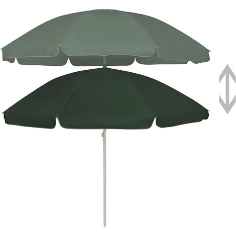 Maison Exclusive - Parasol de plage vert 240 cm (1/5)