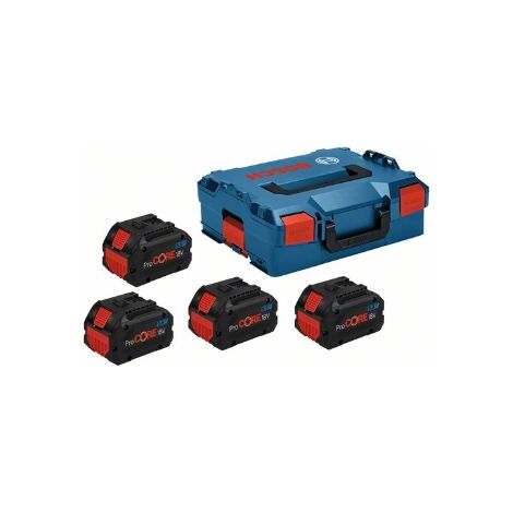 Bosch Professional 18V System ProCORE18V - Set 4 baterías de litio (4 x ProCORE 5.5Ah, en L-BOXX) (1/5)