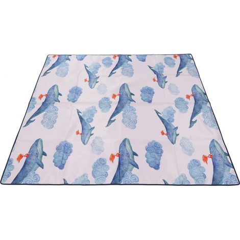 Tapis de jeu bébé multifonction Splat Mat, imperméable antidérapant, motif mignon, pour salon, camping, cour et jardin (1/5)