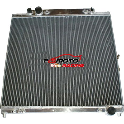 Radiador de aluminio, refrigeración mejorada, construcción soldada con TIG, compatible con Ford F250 F350 F450 F550 Excursion, material duradero, rendimiento eficiente. (1/5)