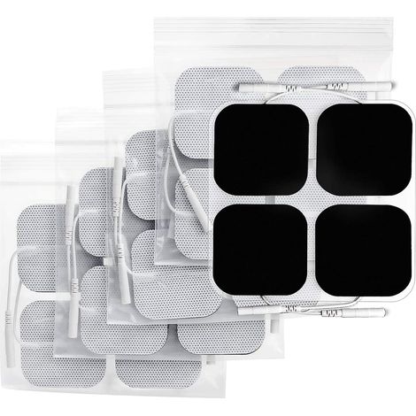 Plaques d'électrodes 50 x 50 mm, lot de 20, avec une adhérence améliorée et une conception non irritante pour l'électrothérapie. (1/5)