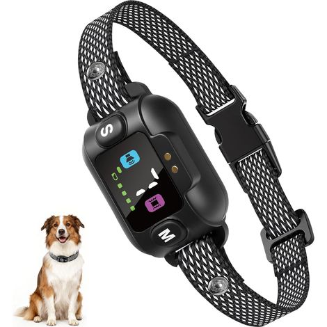 Collier Anti-aboiement pour Chiens - 3 Modes Son/Vibration/Son + Vibration, 7 Niveaux de sensibilité (1/5)