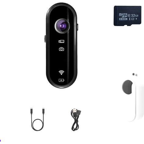 Filiyano-Caméra Y3 Thumb Motion avec mémoire de 32 Go - Idéale pour l'enregistrement de réunions et la surveillance portable (Modèle 2) (1/5)