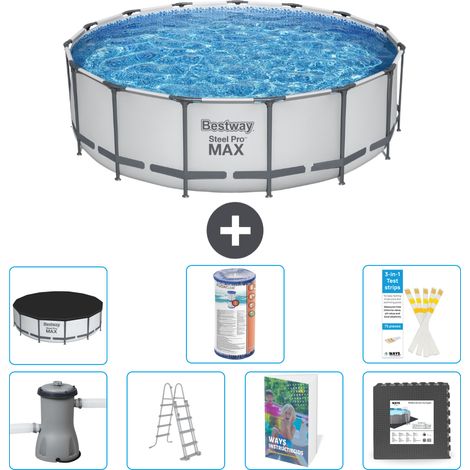 Bestway Steel Pro MAX Rund - 488x122 cm - 8-teilig S563