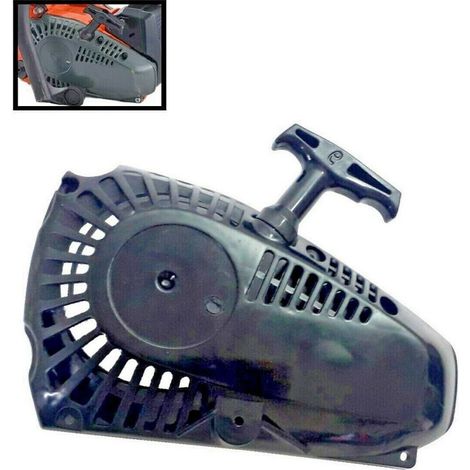 TrAdE Shop Traesio - Starter Avviatore Per Motosega A Scoppio 25cc Accensione Ricambi Universale Nero - (1/2)