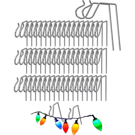 50 crochets métalliques gouttière Noël inox (1/5)