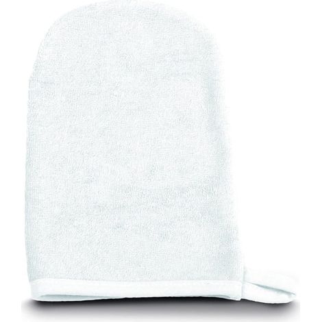 Toalla de mano de felpa blanca