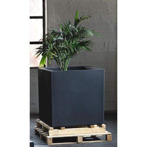 Cubo liscio in resina Fenice cm. 65 ANTRACITE