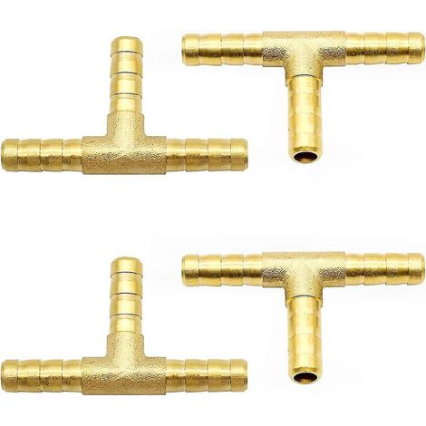 Messing-Schlauchverschraubungen, pneumatische Schlauchverschraubung, T-förmige Kraftstoffschlauchverschraubung (8 mm)
