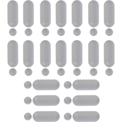 1 ensemble simple de joint de butée pour siège de toilette, tapis de protection pour couvercle de toilette, accessoire-4.8X2X1CM-Grey