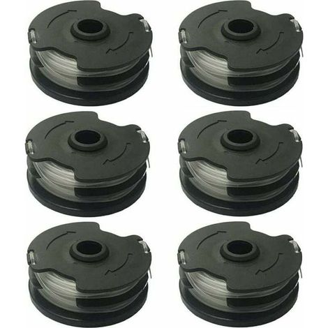 Bobine De Fil - Pour Débroussailleuse Sans Fil Parkside PRTA 20-Li A1 B2 C3 PRT 300 A1 PRT 550 A1 A3 - 1 4 Mm - 2 X 5 M - 6 Pièces (1/4)