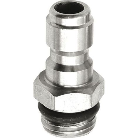 Connecteur à Dégagement Rapide 1/4'', 14 mm Mâle à 1/4 Pouce Rapide Dégagement Adaptateur Pulvérisateur de Savon pour Laveuse à Pression, Lance en Mousse de Neige Coupleur en Acier Inoxydable (1/5)