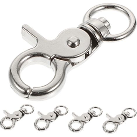 5pièces Serrure pour Cage à Oiseaux Loquet à Ressort Métal pour Porte De Cage Clip Métallique pour Perroquet Pigeon Petit Animal De Compagnie (1/4)