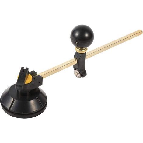 Coupe Verre Circulaire,1 PC Compas réglables Diamètre du cercle de coupe diamant 40 cm avec outils de coupe à ventouse pour les amateurs de coupe de verre professionnels (1/5)