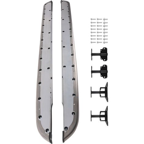 Aluminum Running Boards for Range Rover Velar F Pace 2017+ Black Side Steps Pair (1/5)