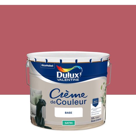 Peinture Crème De Couleur Satin Grès Rose 10L - Dulux Valentine