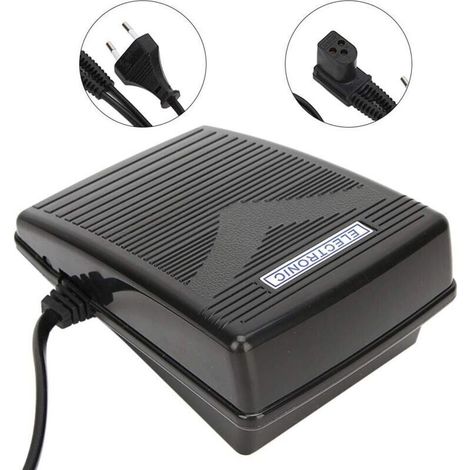 Pédale de commande au pied 220 V avec câble d’alimentation pour machine à coudre mécanique (1/3)
