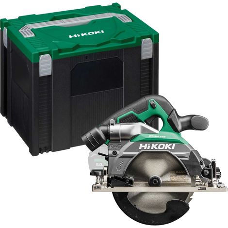 Hikoki – Scie circulaire 18V sans fil 165mm – Moteur sans balai – Profondeur de coupe 66mm – Éclairage LED – Pour bois dur et béton armé