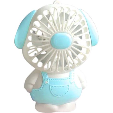 Ventilador Mini - 2 Velocidades - Base Antideslizante - Con Cordón Colgante - Recargable por USB - Para Estudiantes y Oficina (1/5)