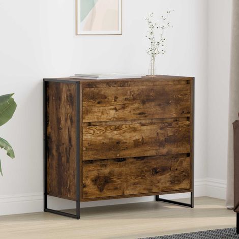vidaXL Credenza Quercia Fumosa 79 x 36 x 75.5 cm Legno