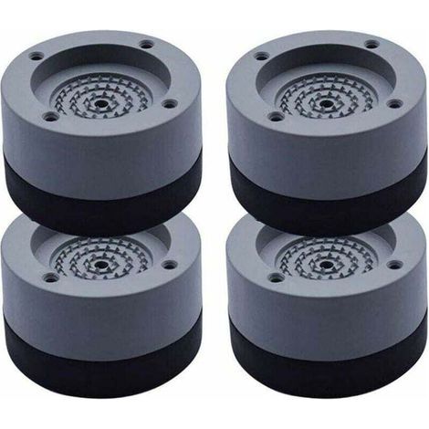 4Pcs Patins Anti Vibration Tampon Anti-vibration Lave Linge Universel Pieds Stabilisateur Piédestal pour Lave-Linge Réfrigérateur (1/5)