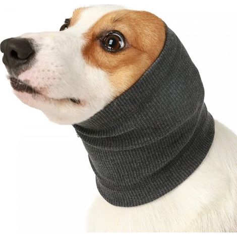 Orejeras y collares para perros, para mantener a tu mascota abrigada, insonorizada y protegida en invierno (gris, talla S) (1/5)