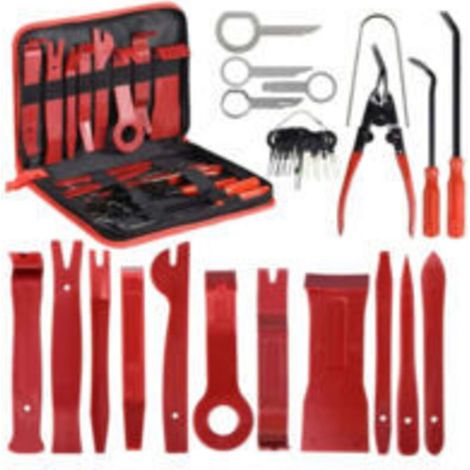 30PCS Outils pour Garnitures Outils Démontage Installation Garniture Intérieure Outils pour Garnitures Panneau de Porte Autoradio Kit Garniture Voiture avec Un Sac