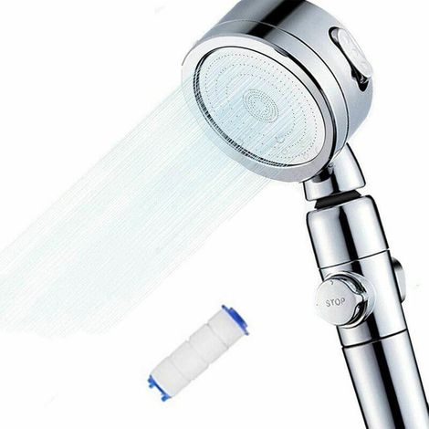 Japan with shaking head, pressurized hand shower, water-saving upgrade model, electroplated, complete with a filter element (1/5)