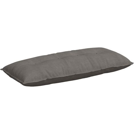 Back Pillow Light Grey 120 x 50 cm Corduroy Fabric vidaXL