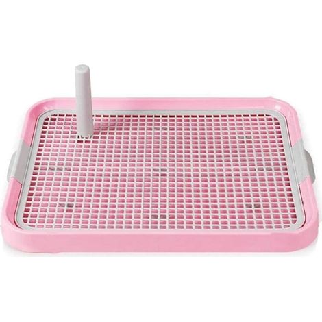 Gitter-Hundetoilette, Töpfchen, Haustiertoilette für Hunde, Katzen, Welpen, Katzentoilette, Trainingstoilette, leicht zu reinigendes Haustierprodukt, Rosa