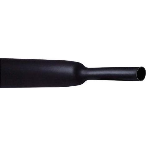 CellPack 145127 Schrumpfschlauch ohne Kleber Schwarz 12.70 mm 6.40 mm Schrumpfrate:2:1 1 m (1/2)