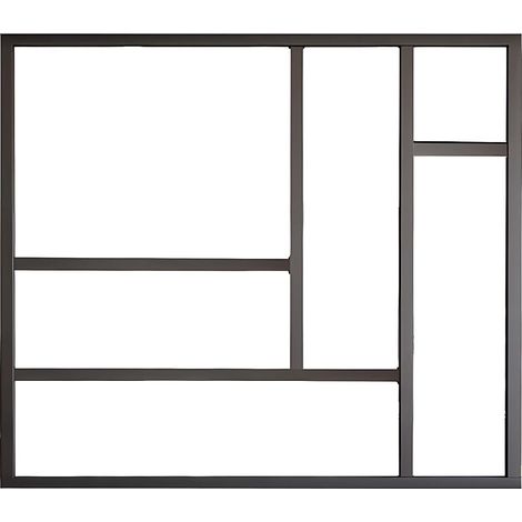 Verrière atelier en aluminium thermolaqué noir 150 x 130 cm (L x H) – ARTENA (1/3)